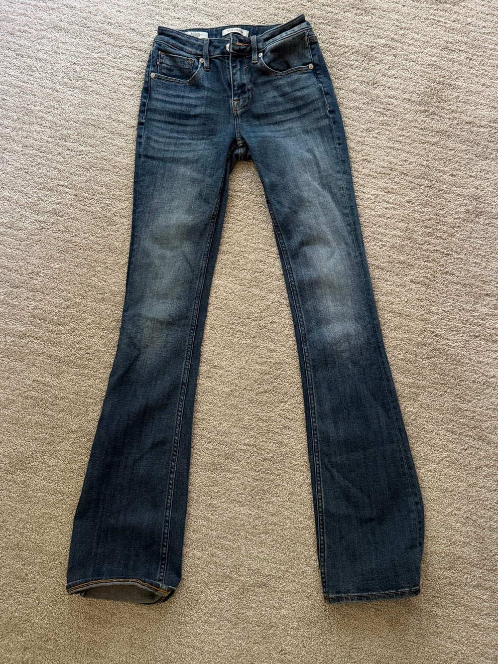 Dark wash Vigoss Jagger Mid-Rise Bootcut Jeans (00,XS)
